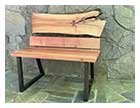 Plum wood Patio bench