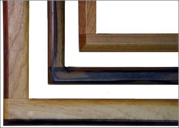 natural wood frames